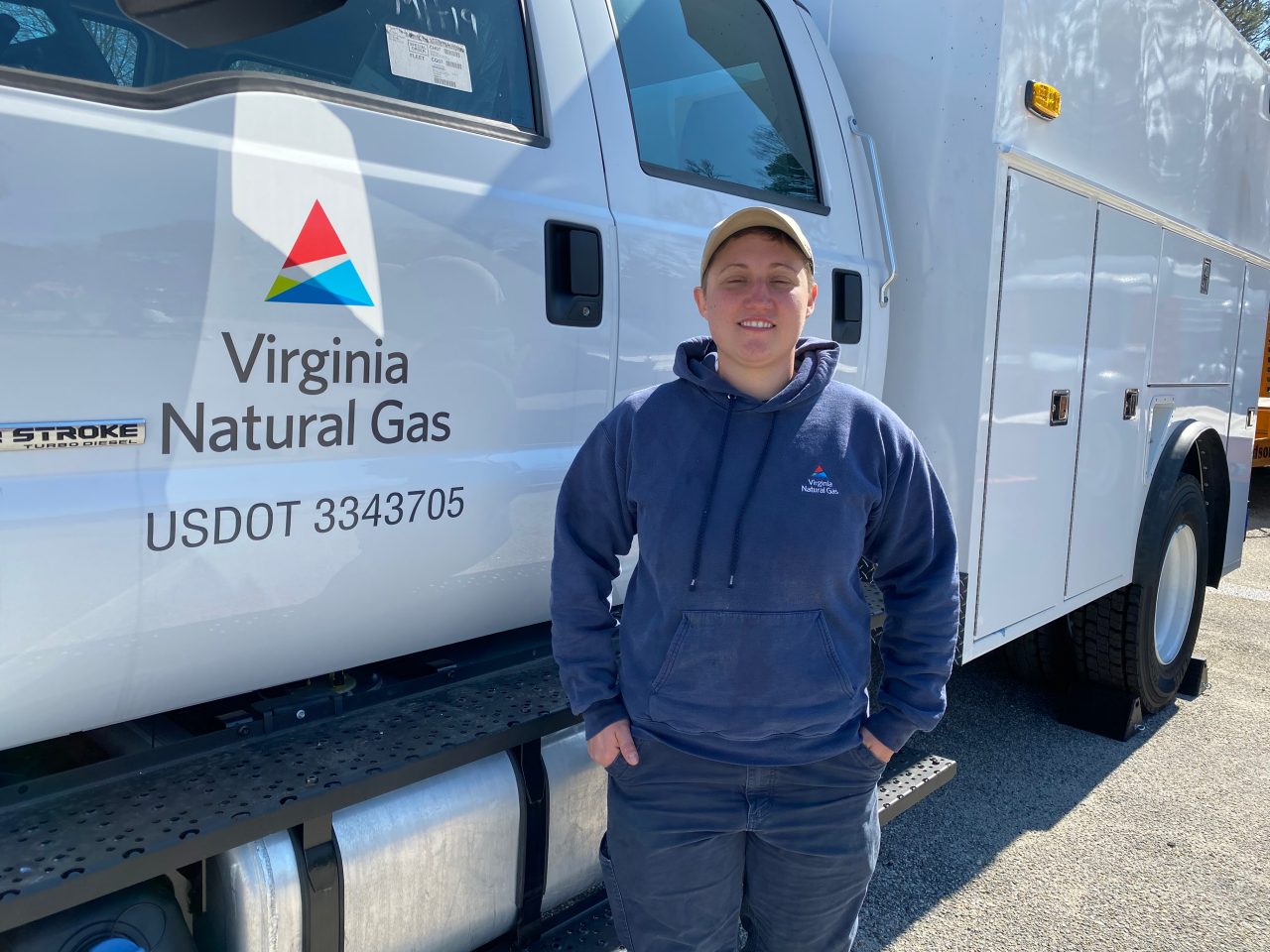Catherine "Cat" Kinyk is a utility mechanic with Virginia Natural Gas
