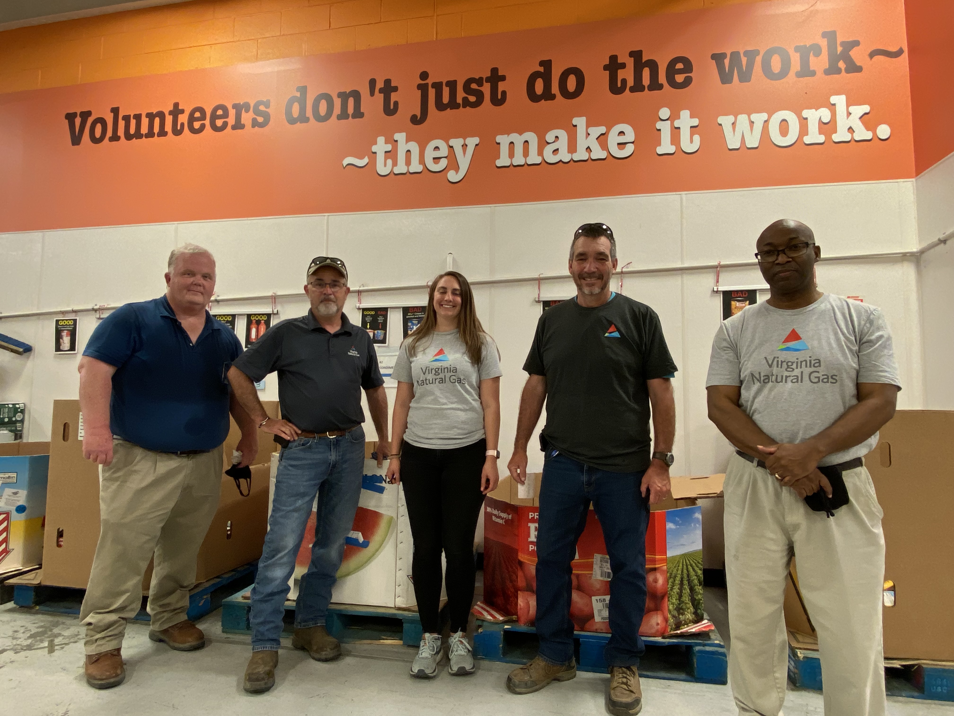 Virginia Natural Gas team members demonstrate “Energy to Serve” during month of service