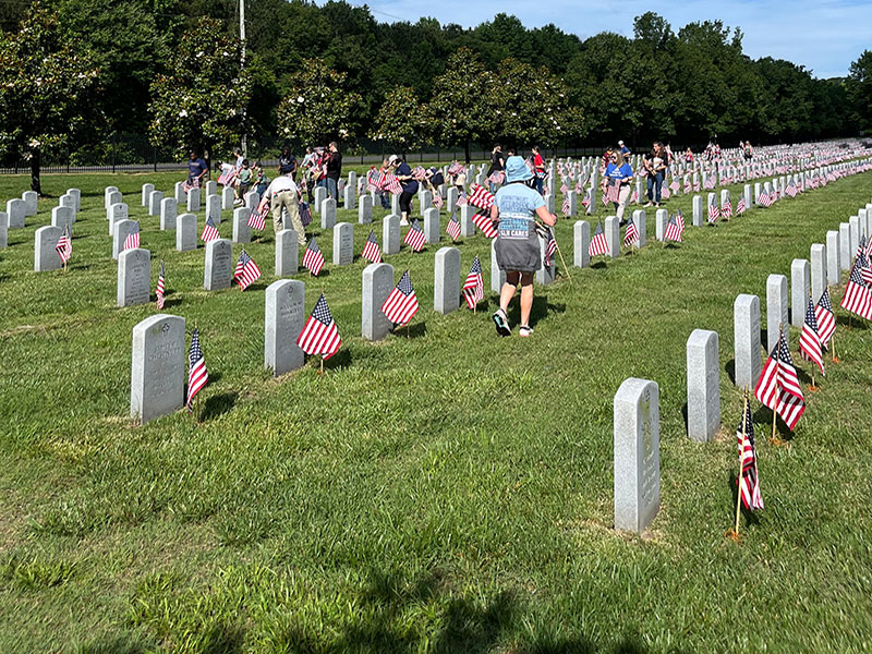 VNG Honors Veterans Through Flags In Tradition at Albert G. Horton Jr. Memorial Veterans Cemetery