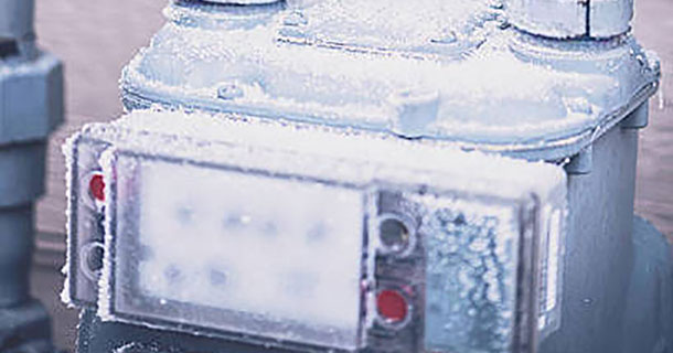 Meter covered in frost image