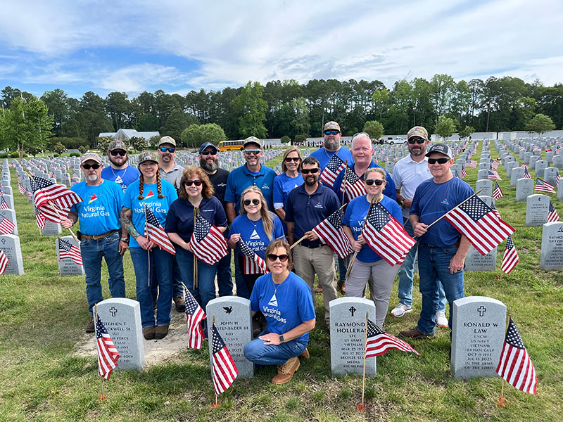 VNG Honors Veterans Through Flags In Tradition at Albert G. Horton Jr. Memorial Veterans Cemetery