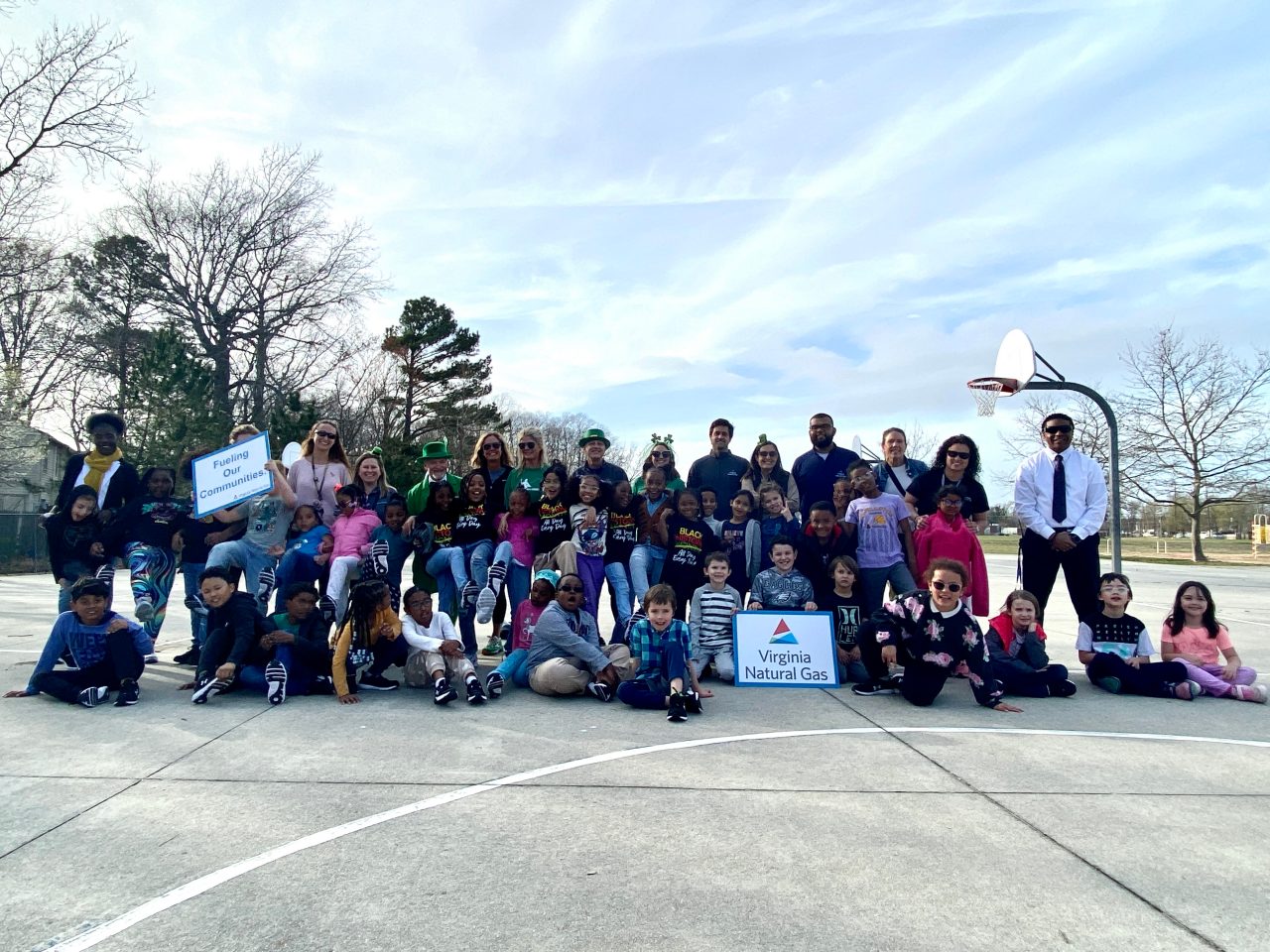 group of children outdoors